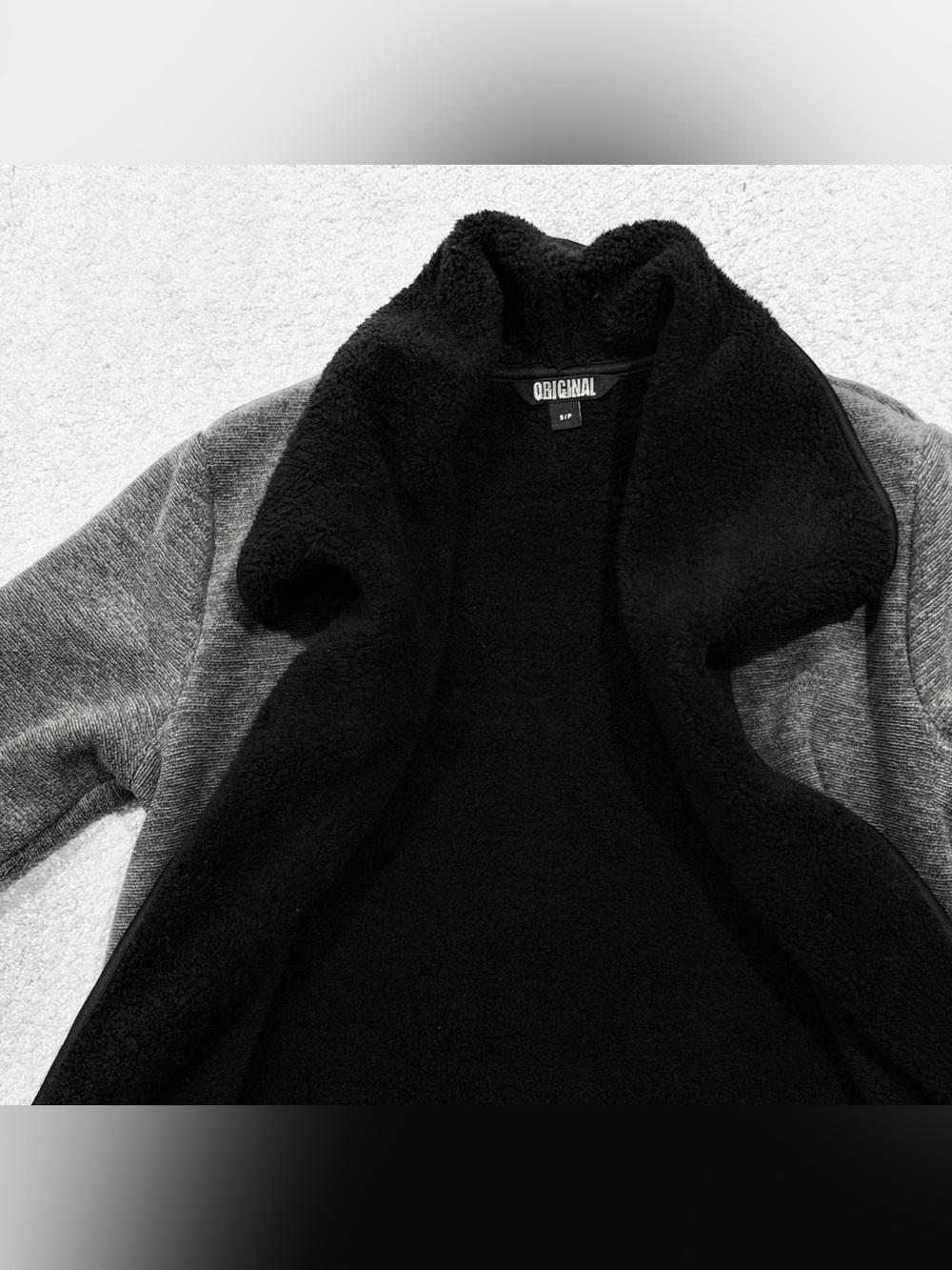 STYLISH WARM NICOLE MILLER OPEN FLEECE CARDIGAN - Picture 5 of 12